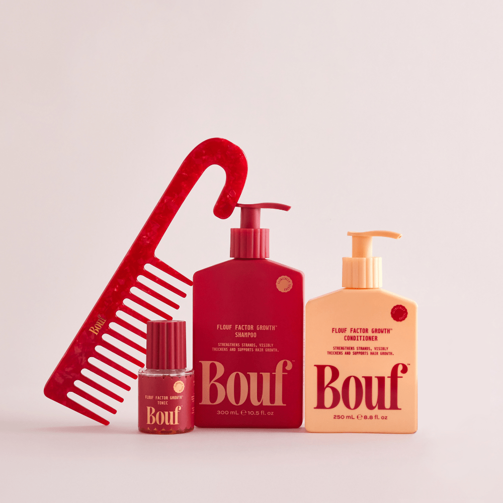 The Starter Pack Bundle with Bouf Wide Tooth Shower Comb 