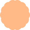 Solid peach coluor swatch roundel